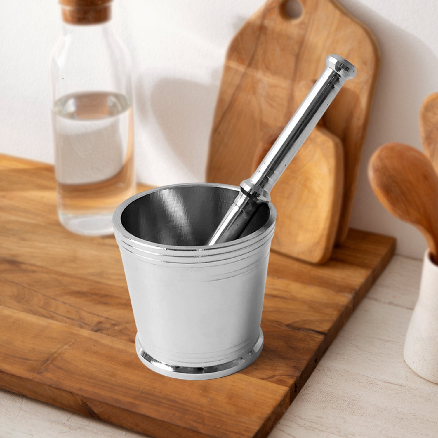 Heavy Duty Stainless Steel Mortar and Pestle Set for Kitchen, Khalbatta Set (2 Pc Set) Heavy Duty Stainless Steel Mortar and Pestle Set for Kitchen, Khalbatta Set (2 Pc Set)